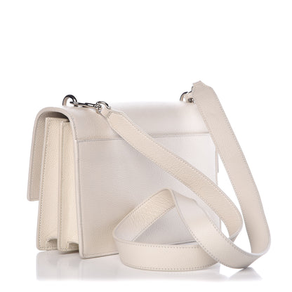 Saint Laurent Calfskin Medium Monogram Sunset Dove White 3 of 7