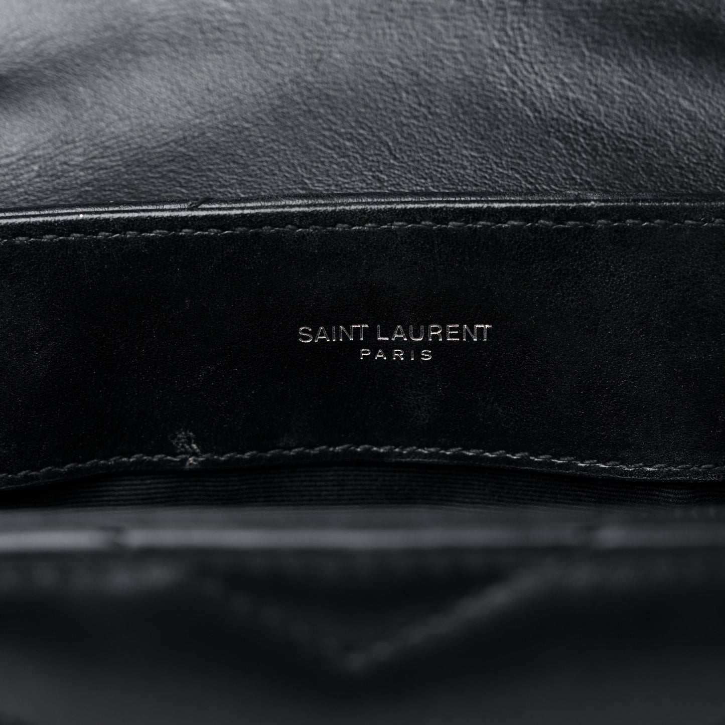 Calfskin Y Quilted Monogram Small Loulou Chain Satchel Black