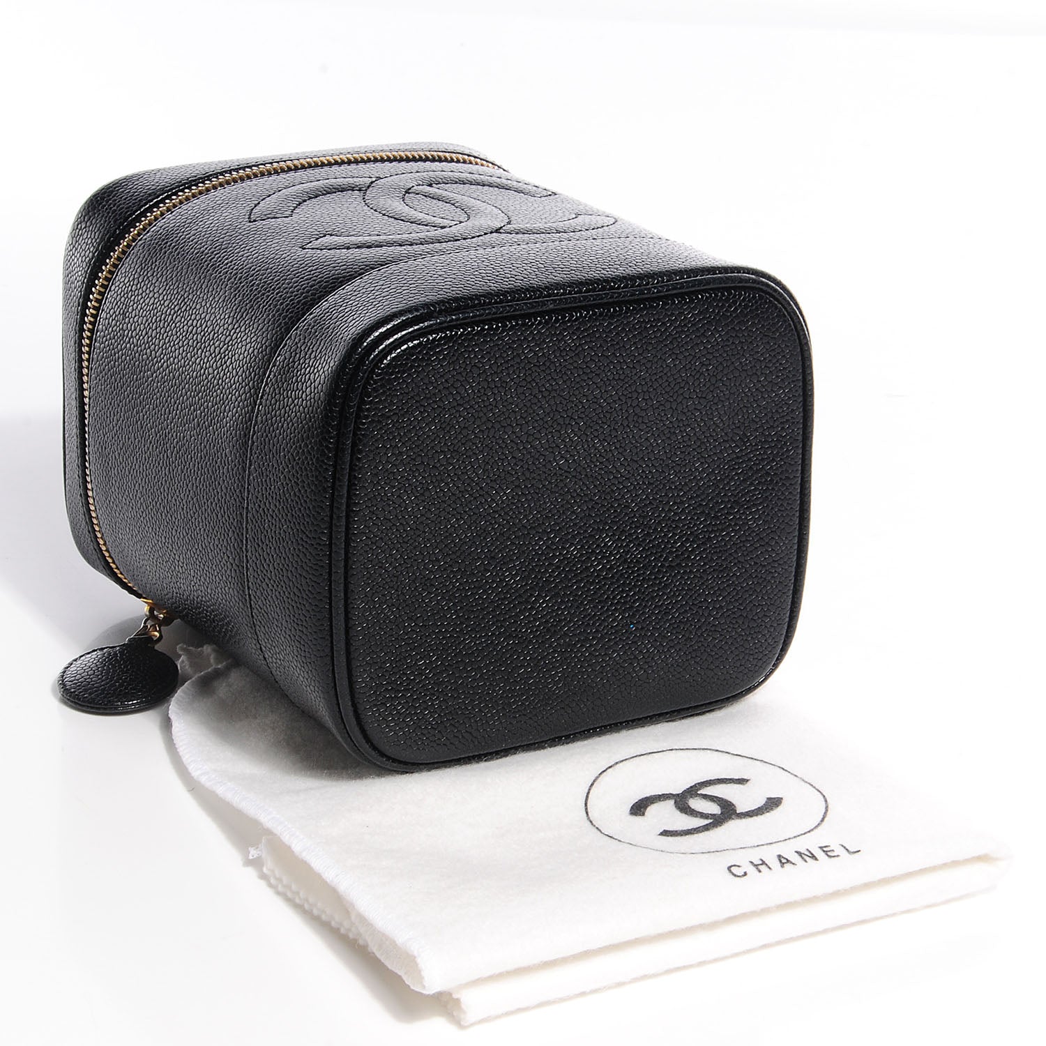 Chanel Caviar Vanity Cosmetic Case Black 4 of 9