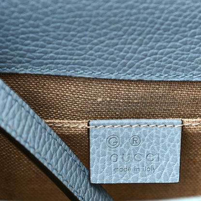 Gucci Dollar Calfskin Small Interlocking G Shoulder Bag Mineral Blue 14 of 14