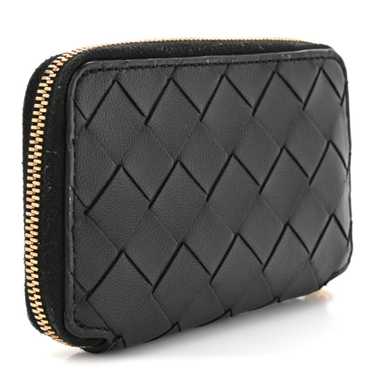 Bottega Veneta Nappa Intrecciato Zip Key Pouch Black 3 of 7
