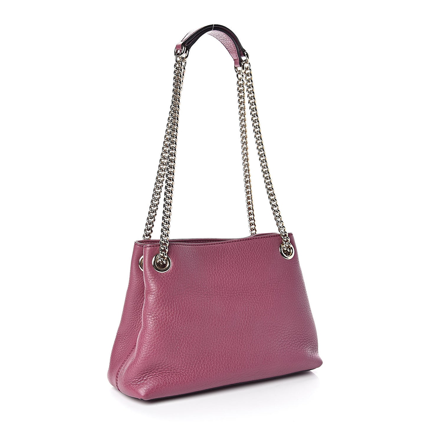 Pebbled Calfskin Small Soho Chain Shoulder Bag Peonia Flower