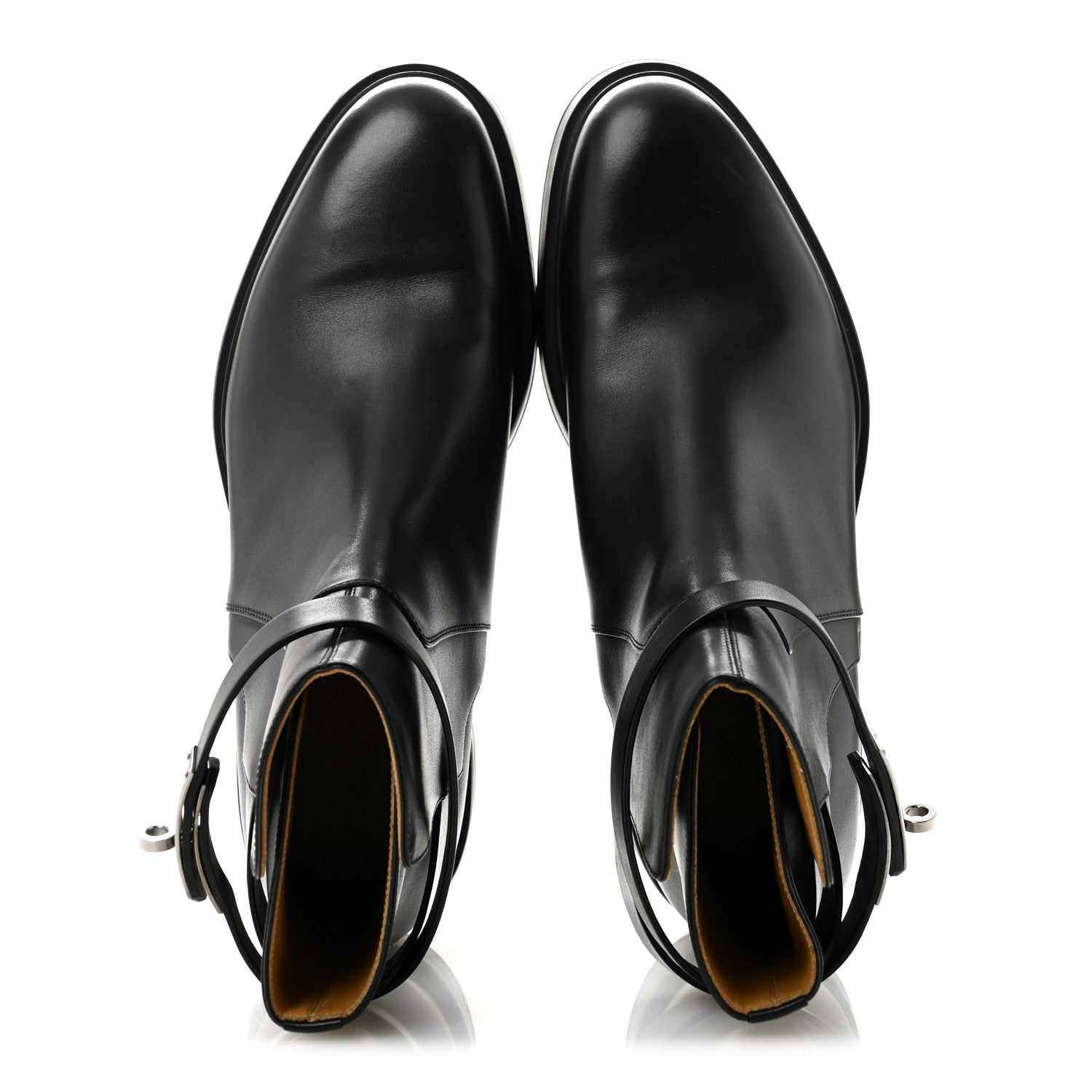 Hermes Calfskin Mens Veo Ankle Boots 43 Black 2 of 11