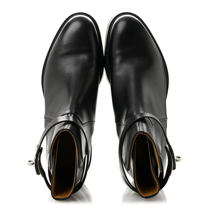 Hermes Calfskin Mens Veo Ankle Boots 43 Black 2 of 11