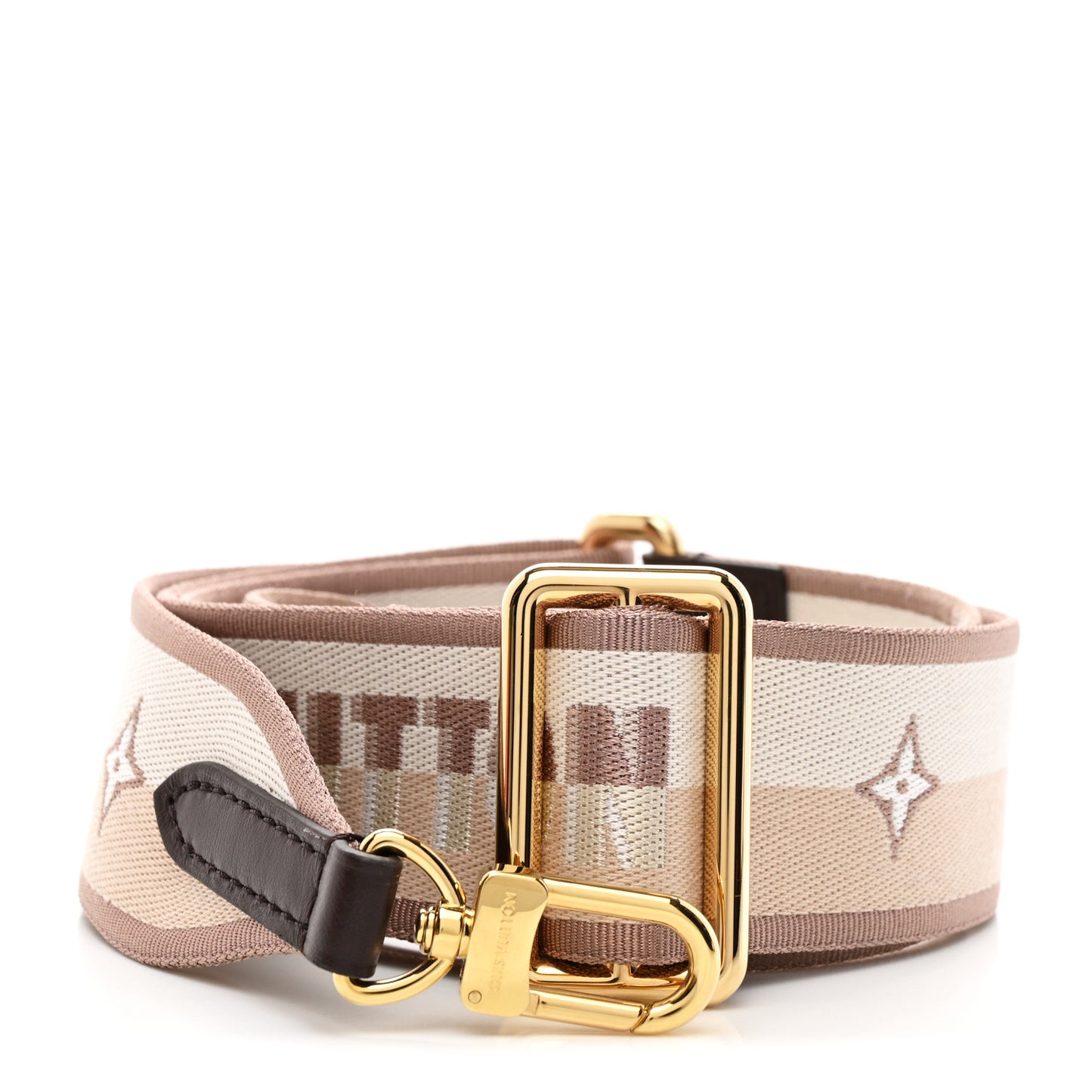 Jacquard Speedy Bandouliere 20 Shoulder Strap Beige Brown