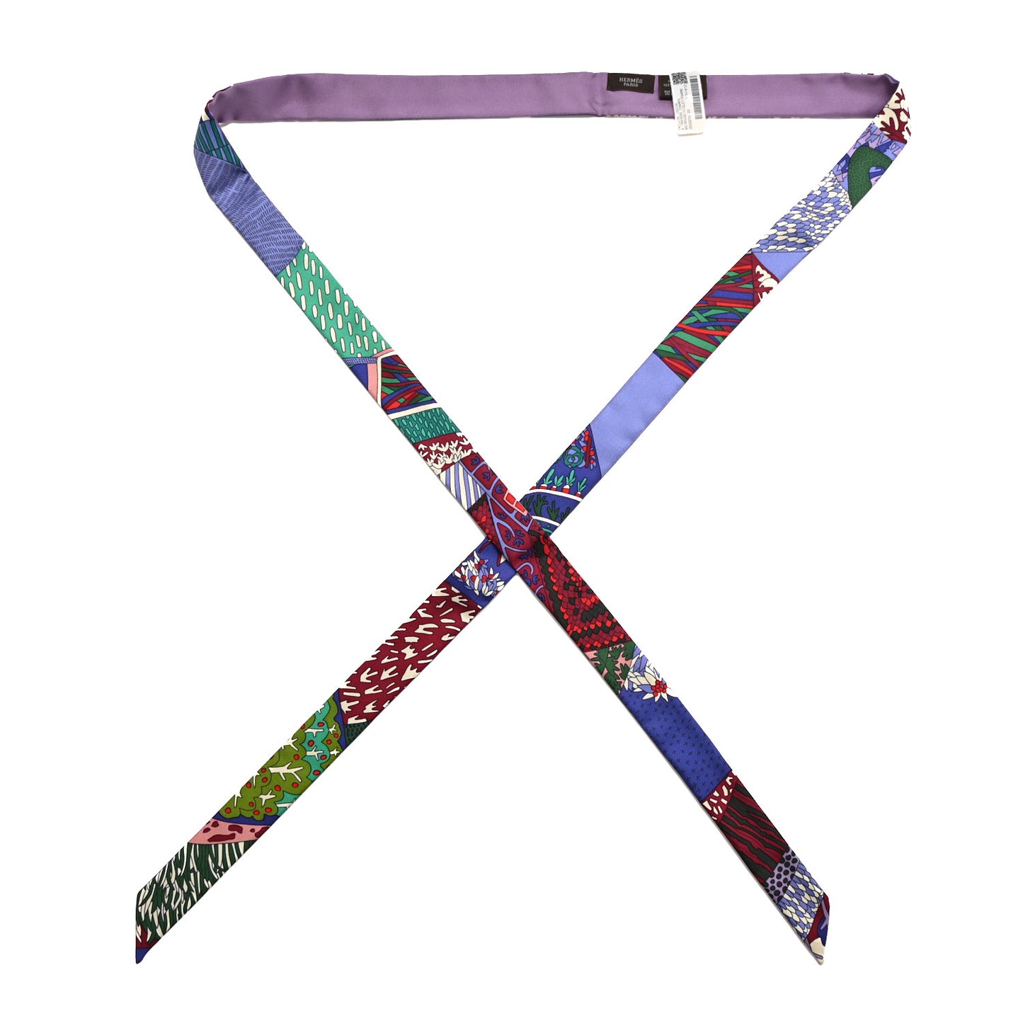 Silk A Travers Champs Twillon Rouge Violet Parme