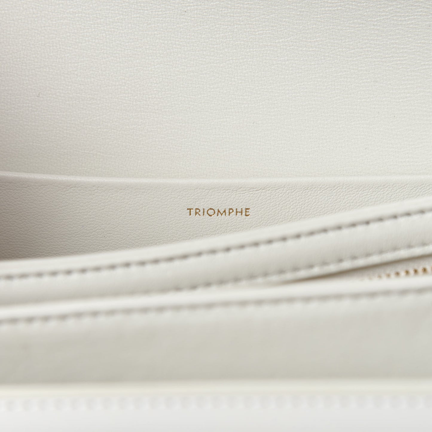 Shiny Calfskin Medium Triomphe White