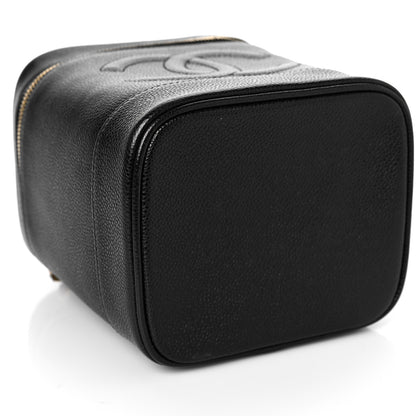 Chanel Caviar Vanity Cosmetic Case Black 9 of 11