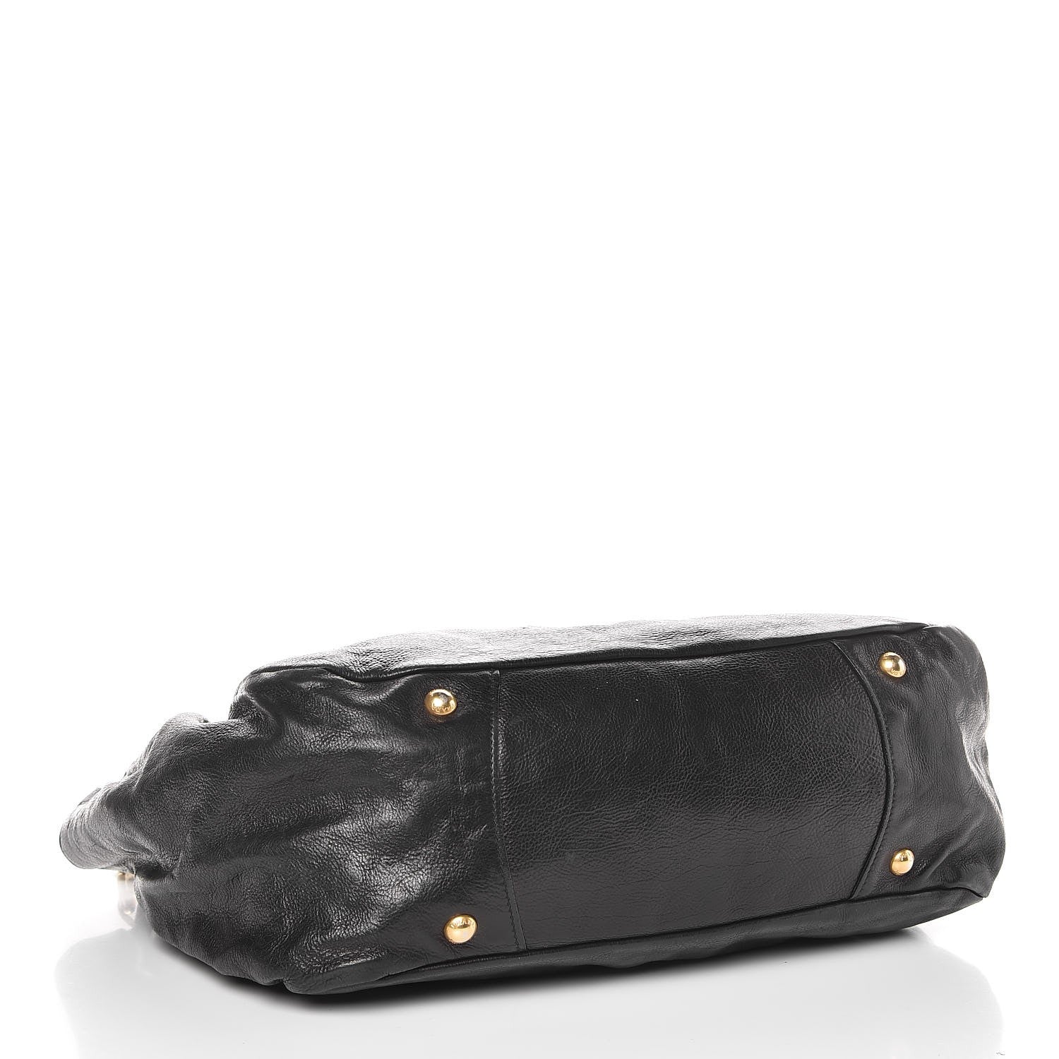 Prada Glace Calfskin Shoulder Bag Black 4 of 9