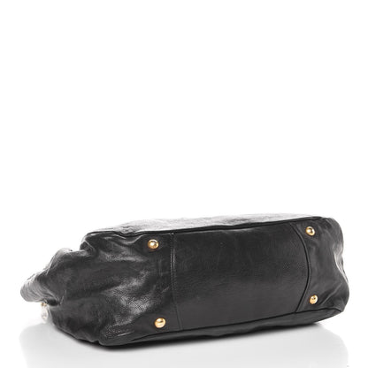 Prada Glace Calfskin Shoulder Bag Black 4 of 9