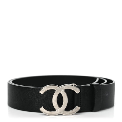 Chanel Caviar CC Logo Belt 95 38 Black 1 of 8