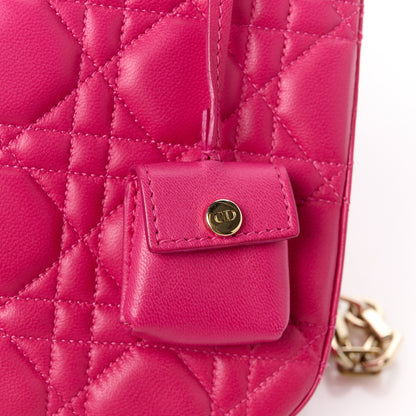 Christian Dior Lambskin Cannage Medium Miss Dior Flap Fuchsia 9 of 14