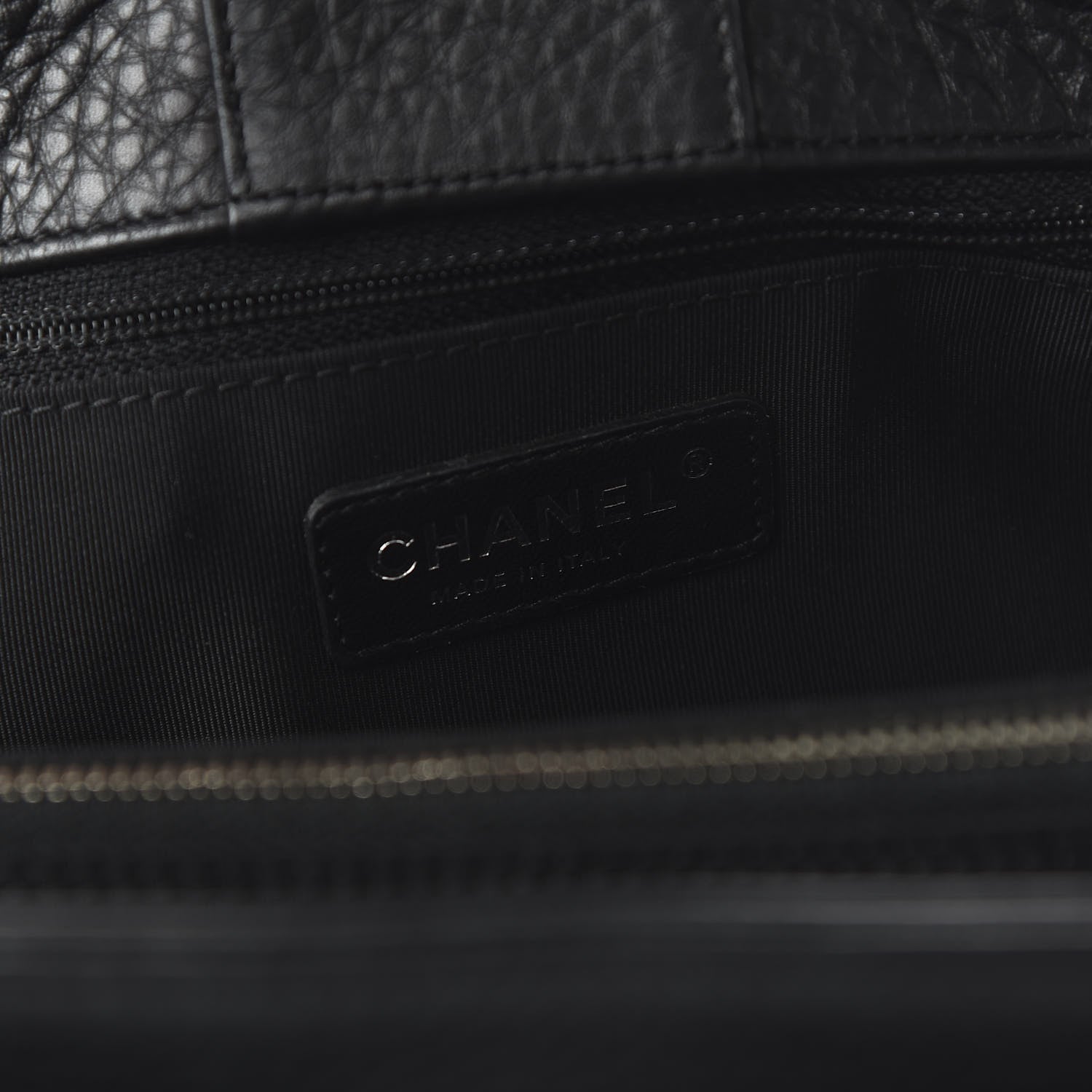 Chanel Deerskin Cerf Executive Shopper Tote Black 8 of 10