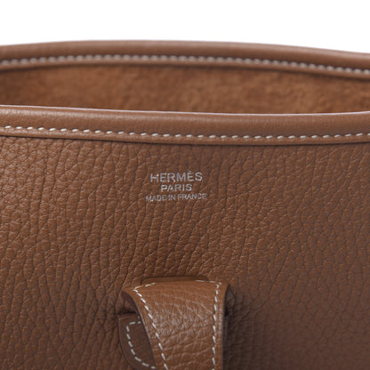 Hermes Taurillon Clemence Evelyne III PM Gold 6 of 11