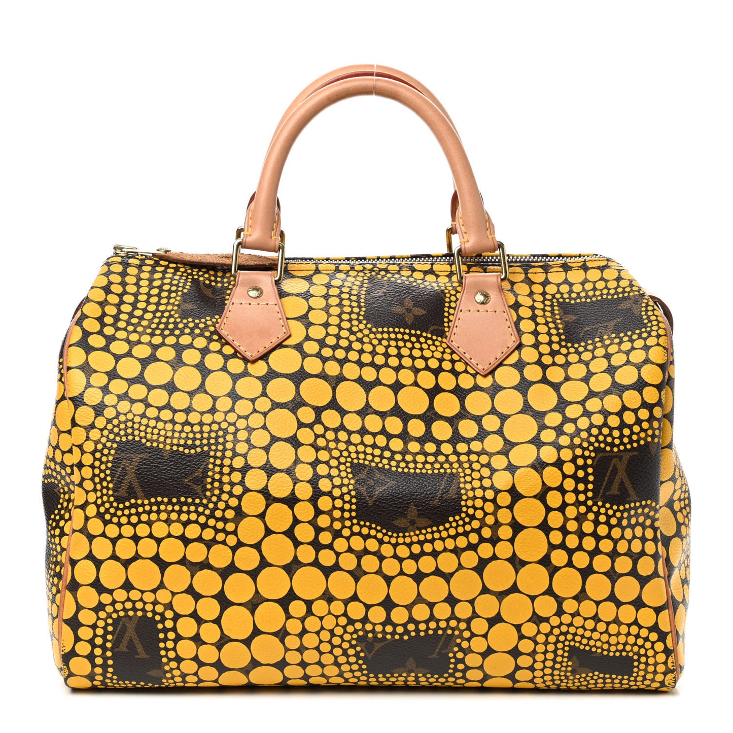 Monogram Kusama Town Speedy 30 Yellow