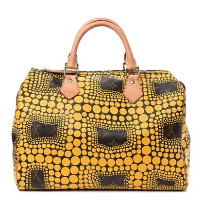 Louis Vuitton Monogram Kusama Town Speedy 30 Yellow 1 of 9