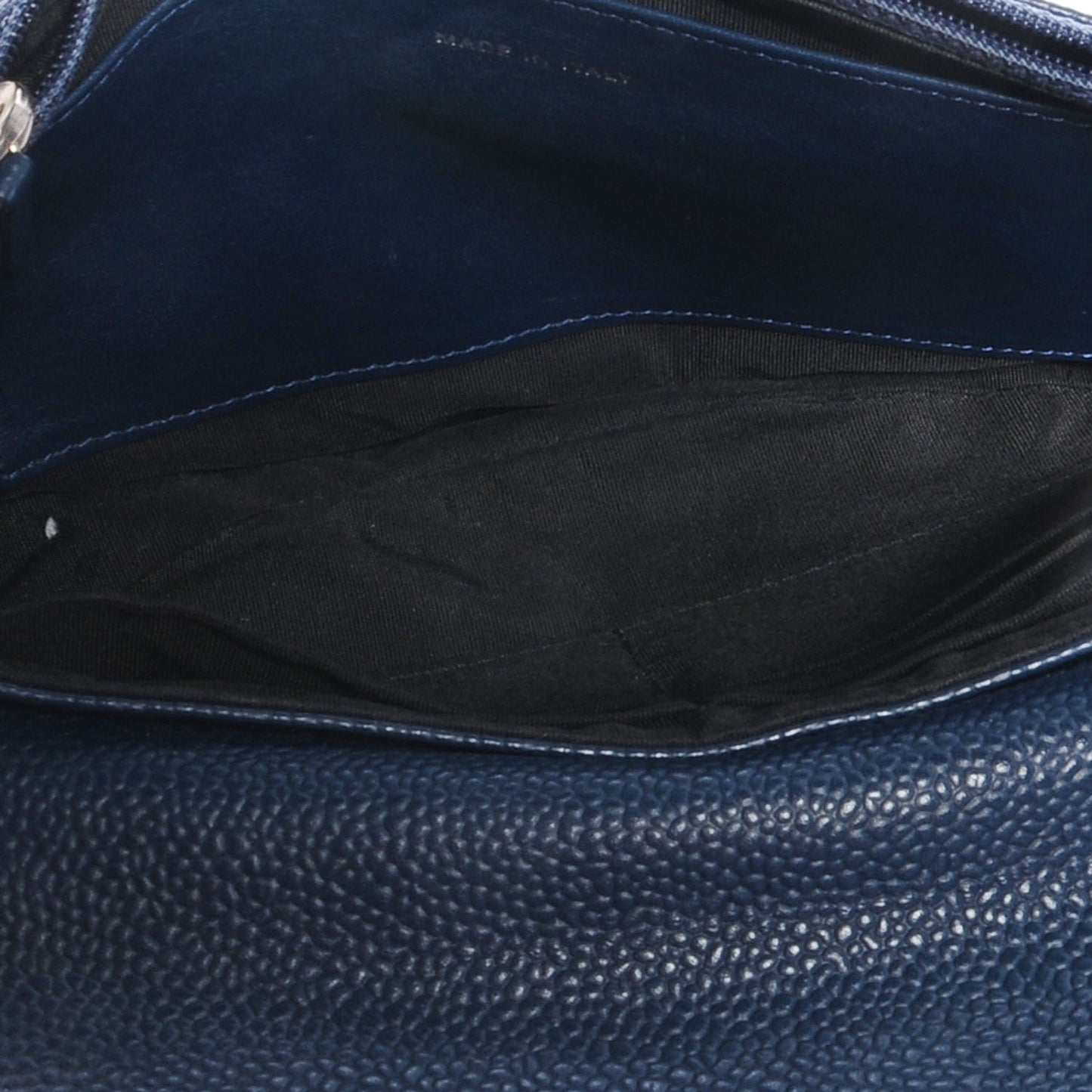 Caviar Half Moon Wallet On Chain WOC Navy Blue