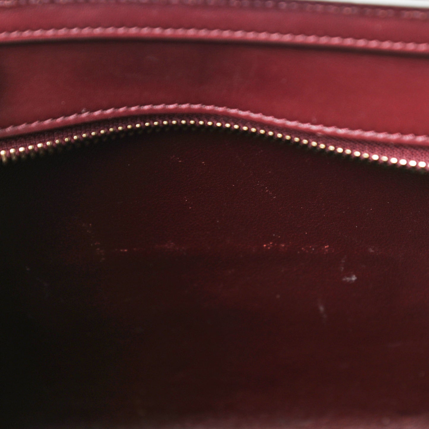 Goatskin Nano Luggage Burgundy
