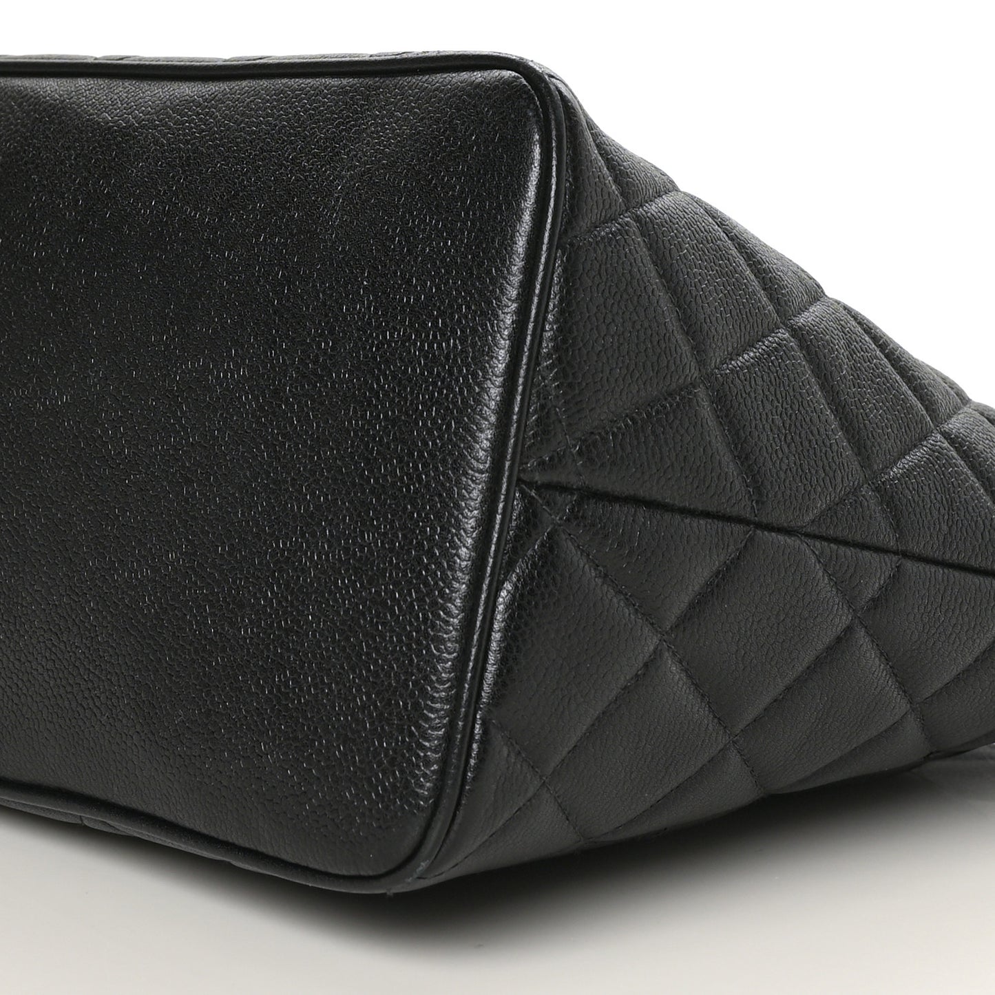 Caviar Quilted Medallion Tote Black