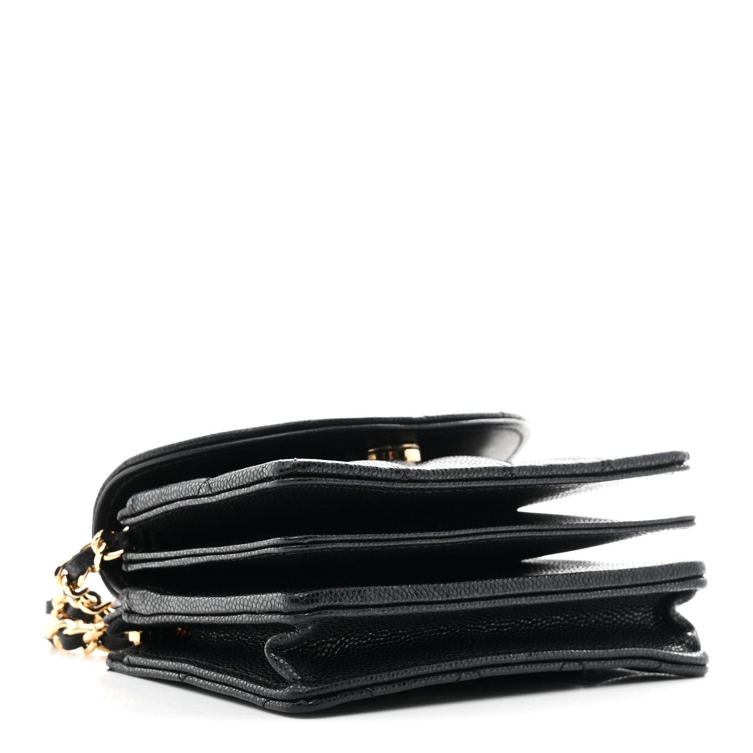 Chanel Caviar Quilted Clutch With Chain Black 4 of 12