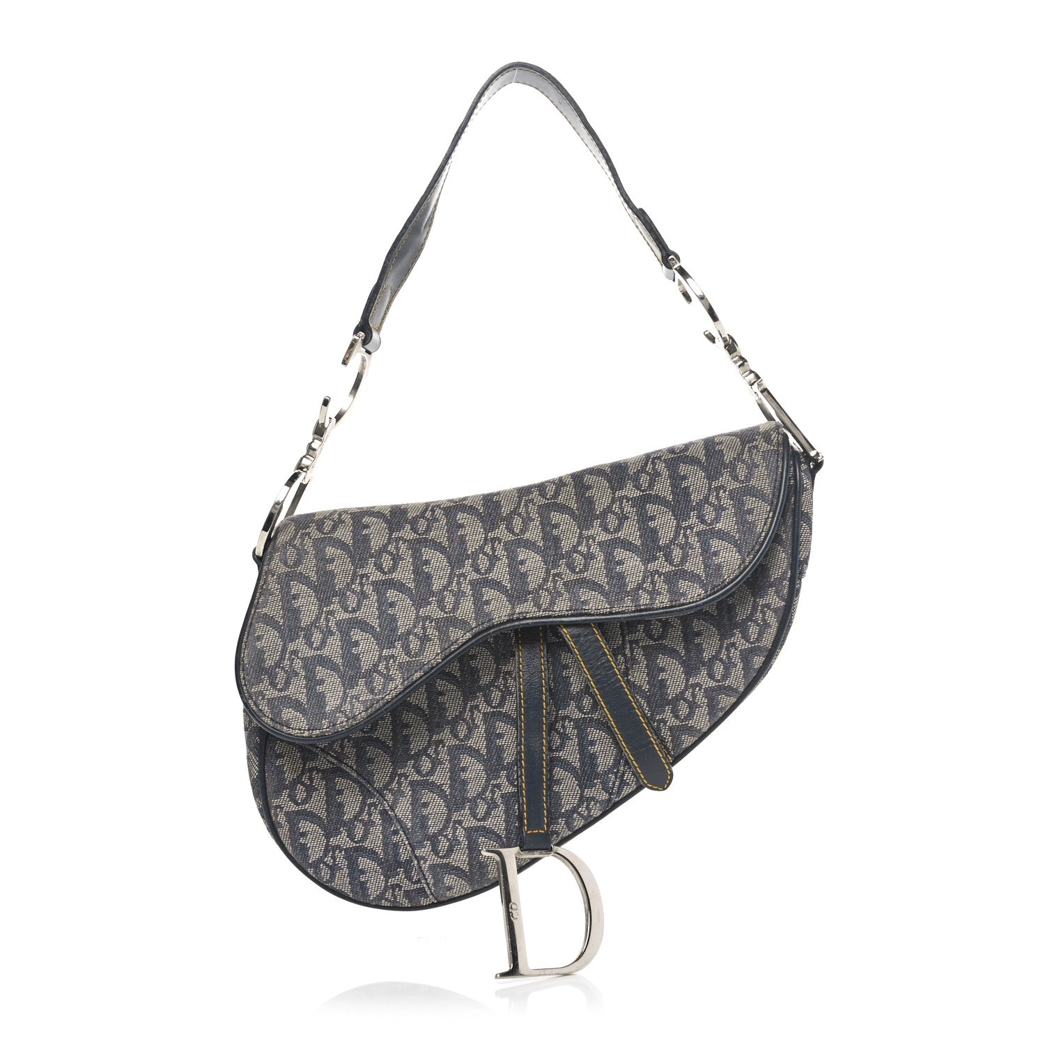 Christian Dior Monogram Saddle Bag Blue 1 of 11