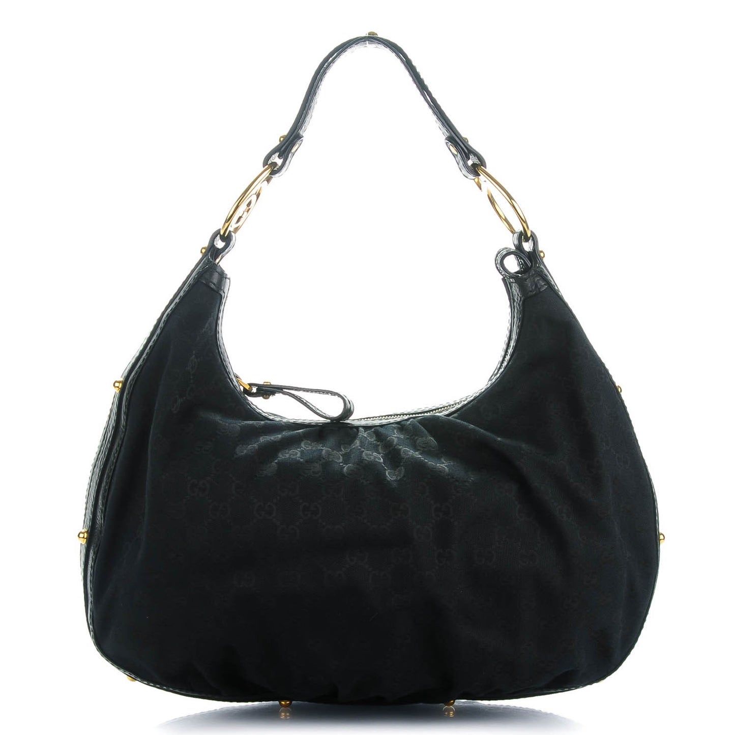 Monogram Interlocking Medium Hobo Black