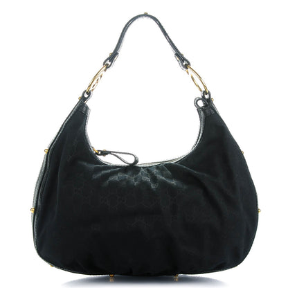 Gucci Monogram Interlocking Medium Hobo Black 1 of 7