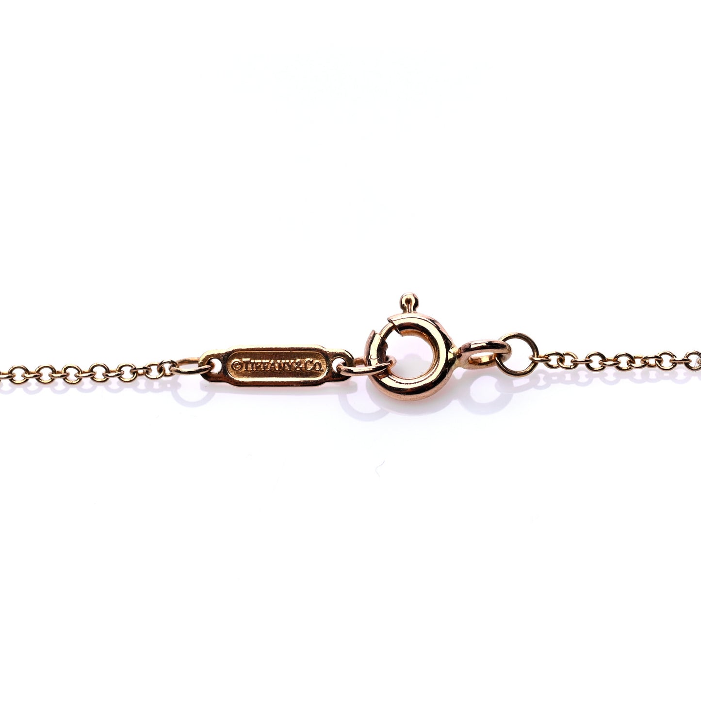 18K Rose Gold Diamond .17ct Solitaire Pendant Necklace
