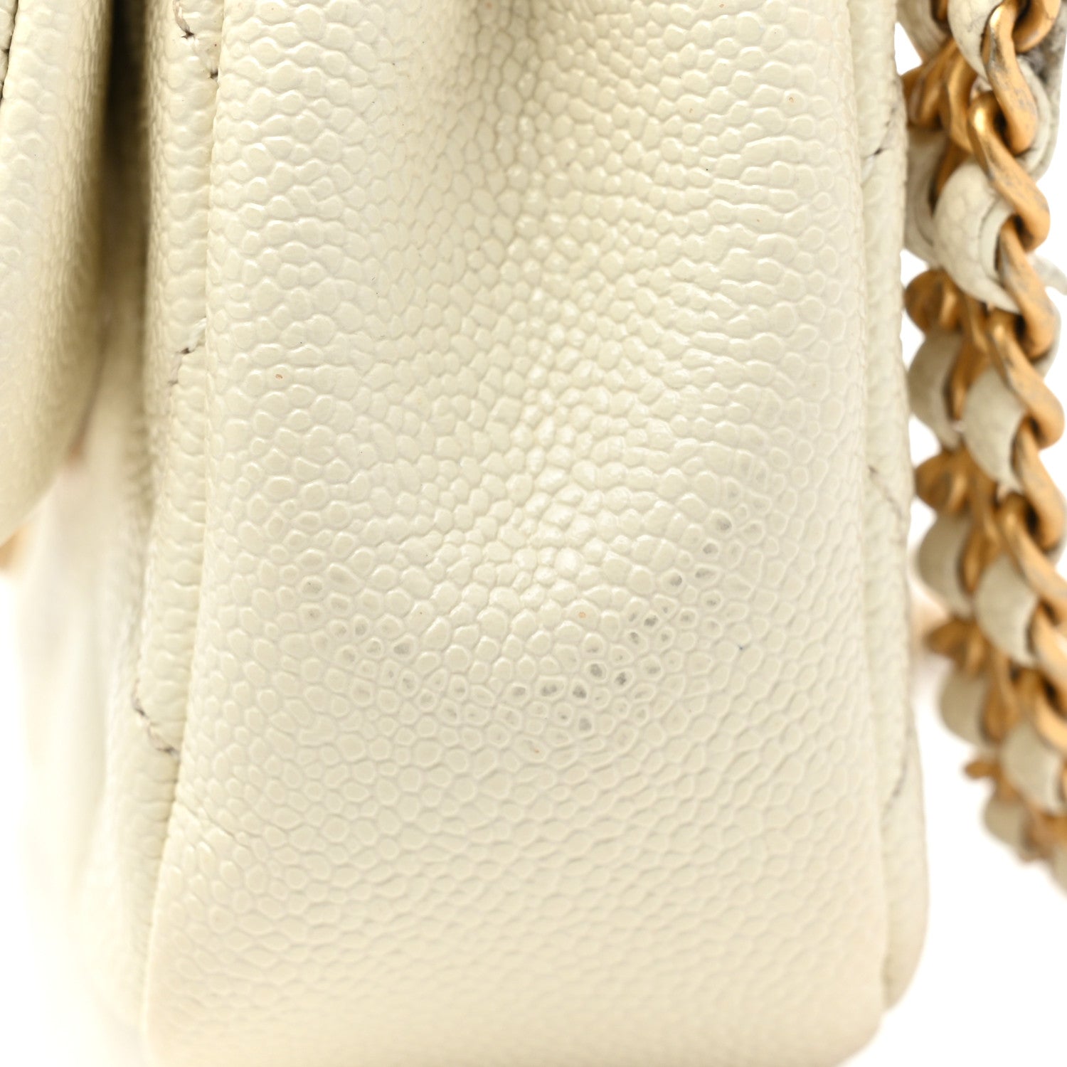 Chanel Caviar Quilted Chain Melody Waist Belt Bag White 13 of 16