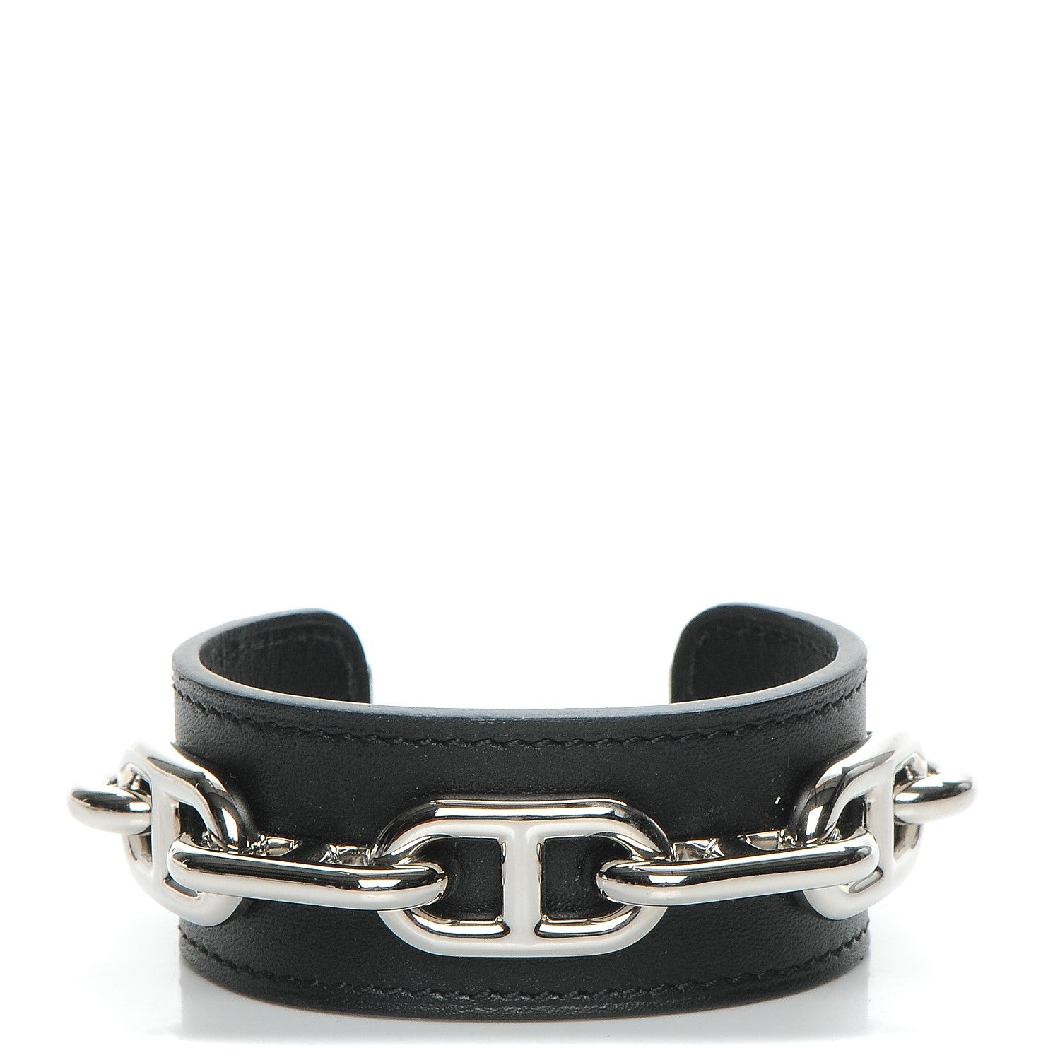 Hermes Chamonix Chaine D'Ancre Bracelet M Black 1 of 5