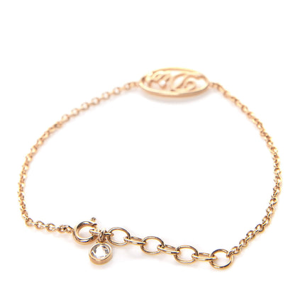 Christian Dior Crystal Dior Logo Bracelet Gold 2 of 4