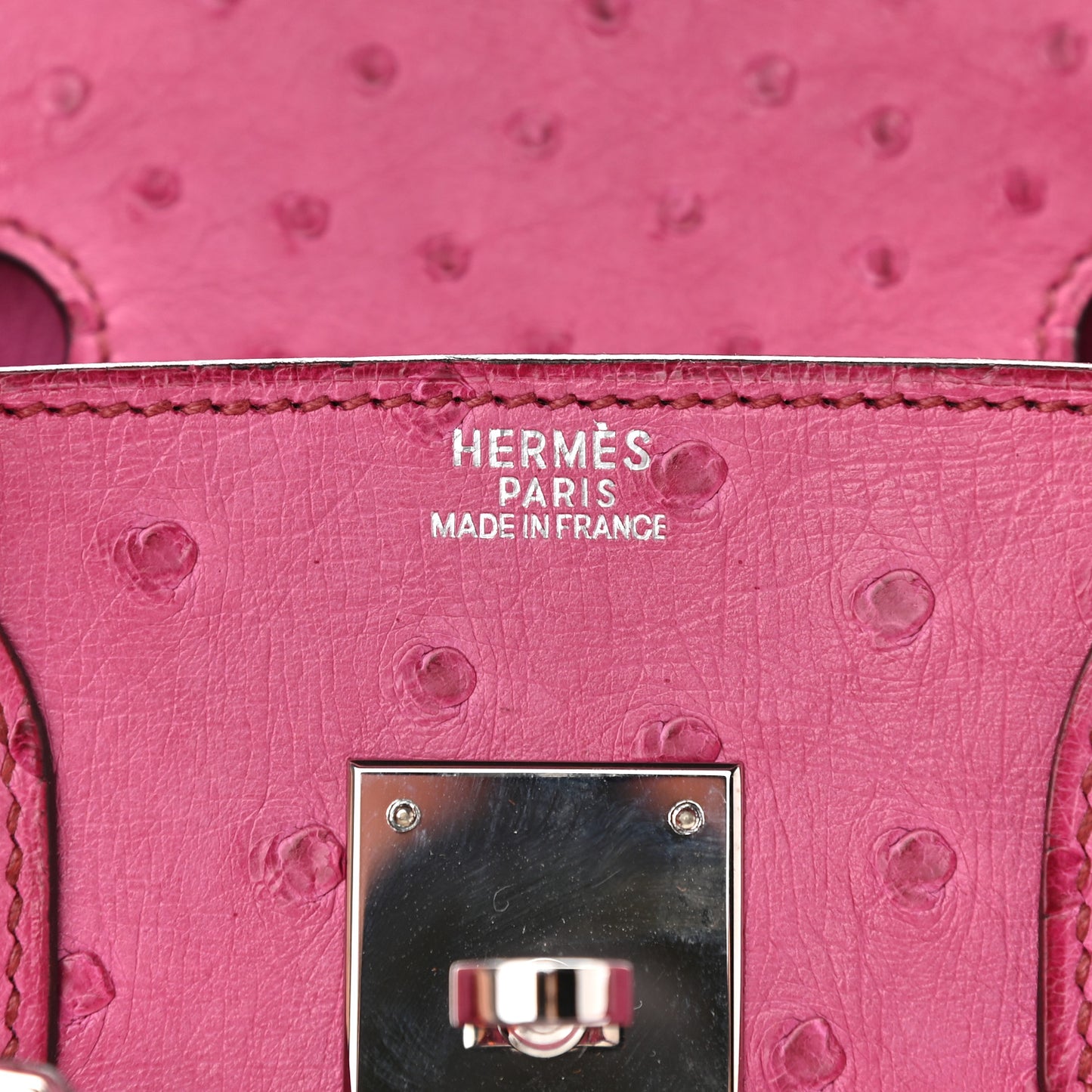 Ostrich Birkin 30 Fuchsia