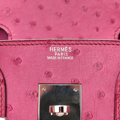 Hermes Ostrich Birkin 30 Fuchsia 5 of 9