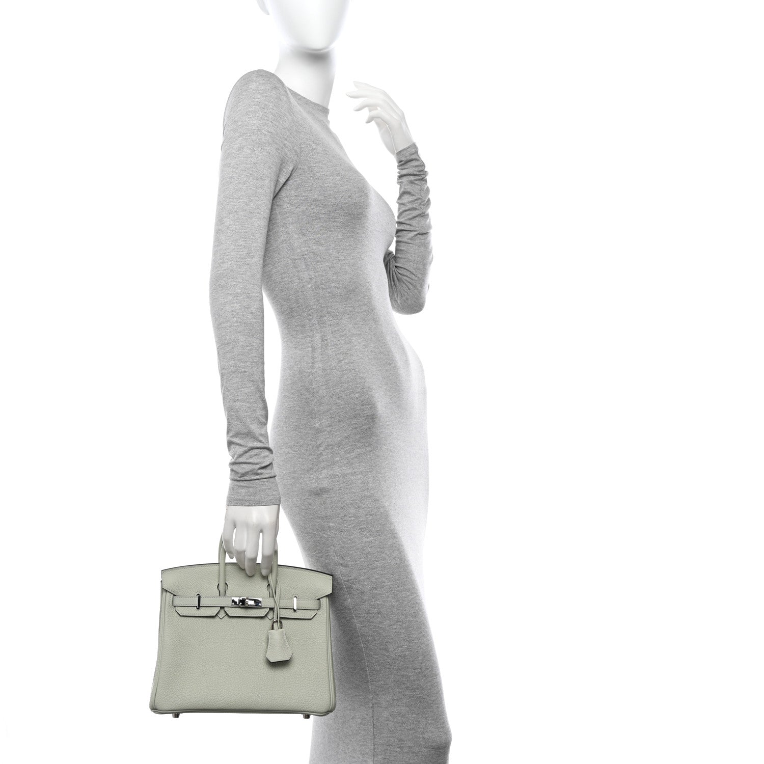 Hermes Togo Birkin 25 Gris Neve 3 of 18