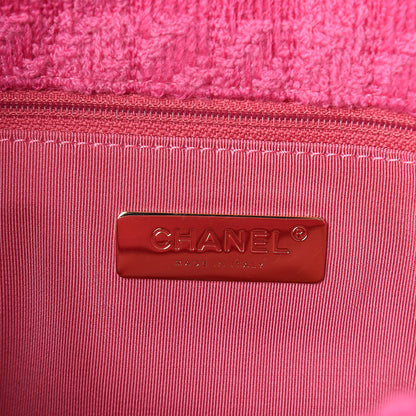 Chanel Tweed Quilted Medium Chanel 19 Flap Pink 6 of 10