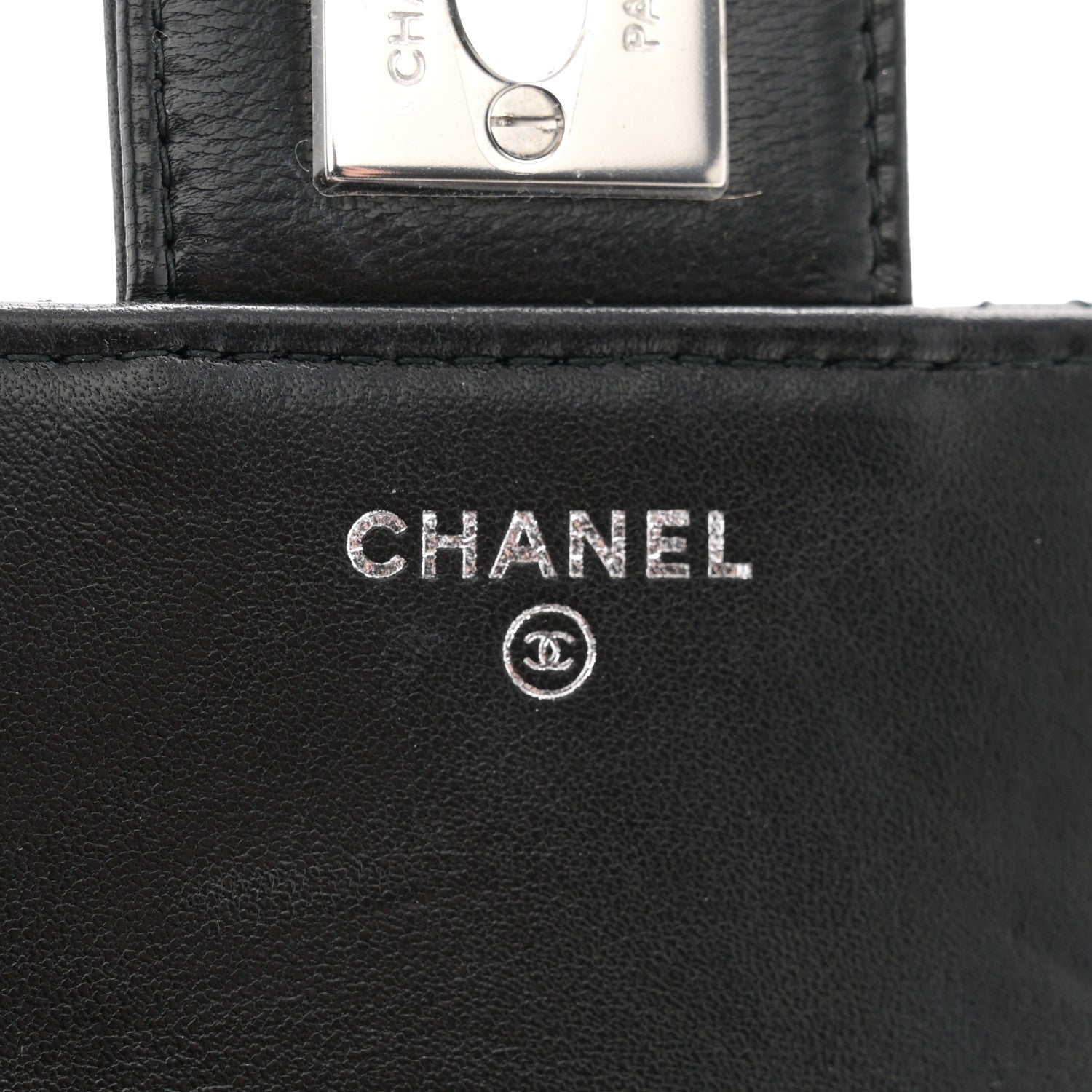 Chanel Lambskin Quilted Chain Around Flap Crossbody Black 6 of 12