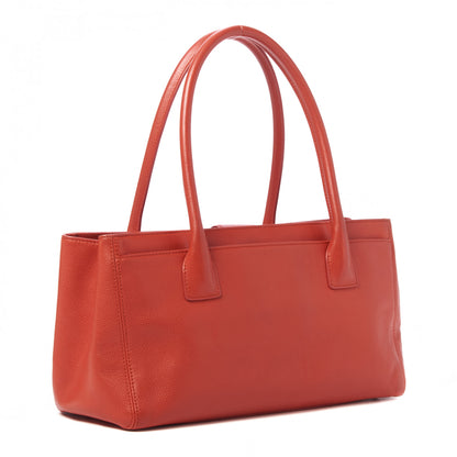 Chanel Calfskin Small Cerf Executive Shopper Tote Red 2 of 9