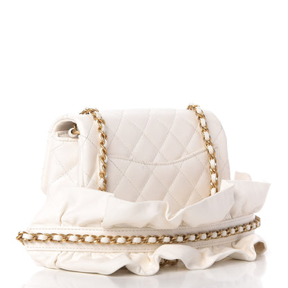 Chanel Calfskin Quilted Mini Romance Square Flap White 3 of 12