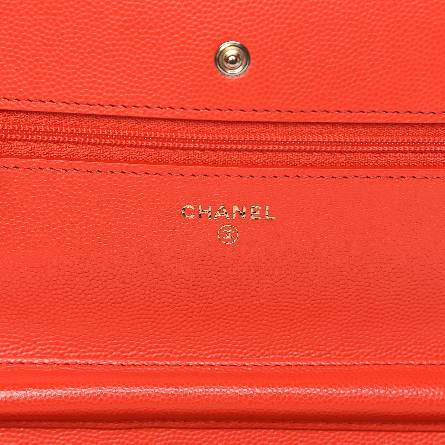 Chanel Caviar Quilted Wallet on Chain WOC Red 6 of 12