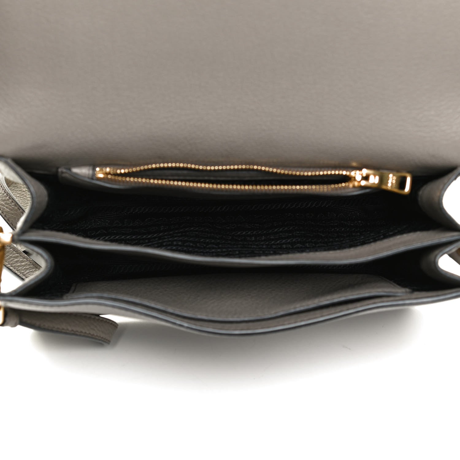 Prada Vitello Daino Flap Crossbody Argilla 4 of 15