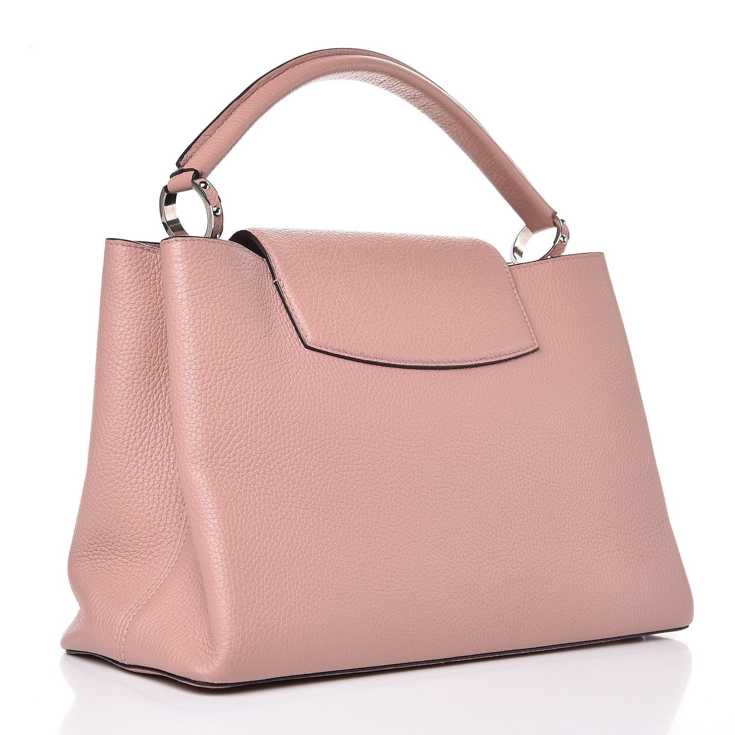 Louis Vuitton Taurillon Capucines MM Magnolia 3 of 7