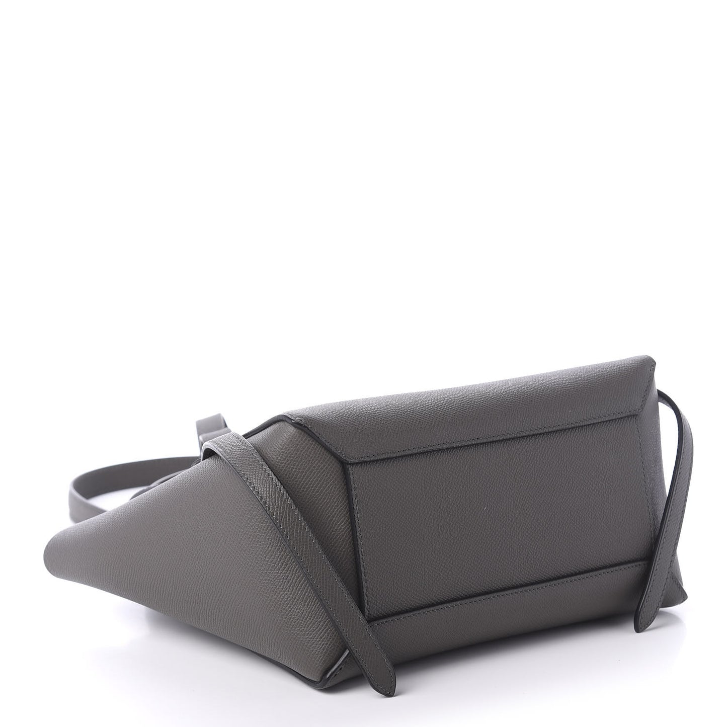 Baby Grained Calfskin Micro Belt Bag Grey