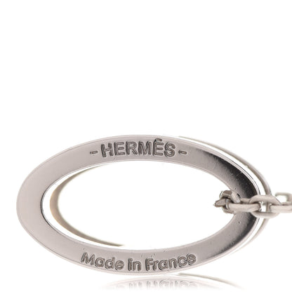 Hermes Lacquered Palladium Pop H Pendant Necklace Black 5 of 7