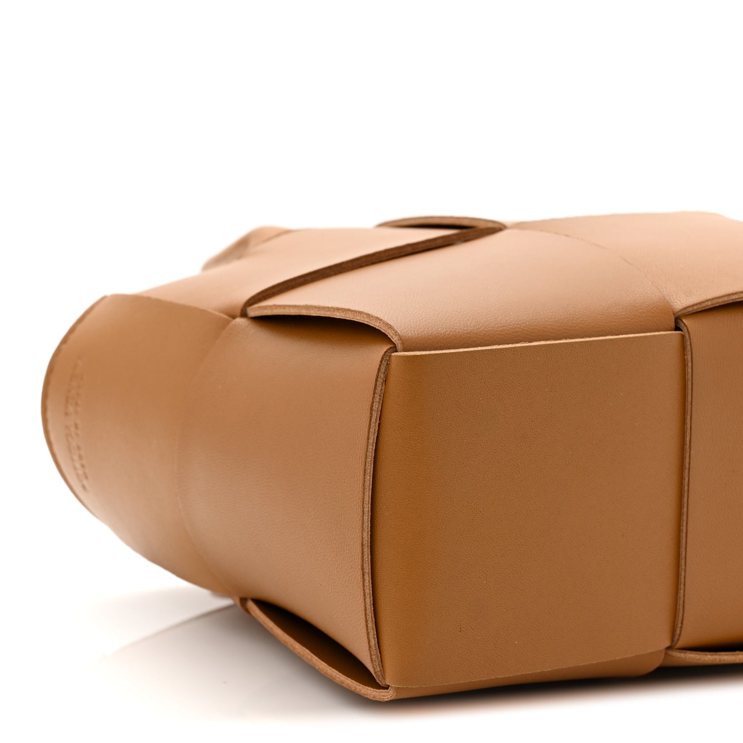 Nappa Maxi Intrecciato Mini Arco Tote Camel