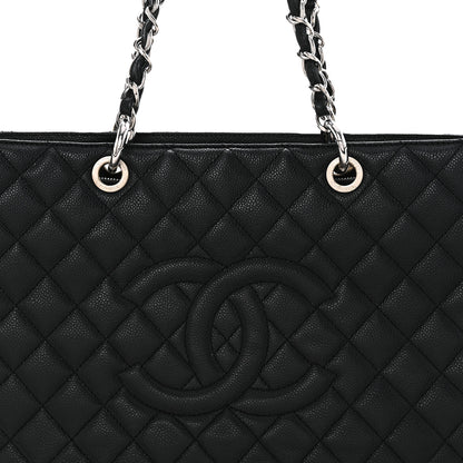 Chanel Caviar Quilted XL Grand Shopping Tote GST Black 8 of 16