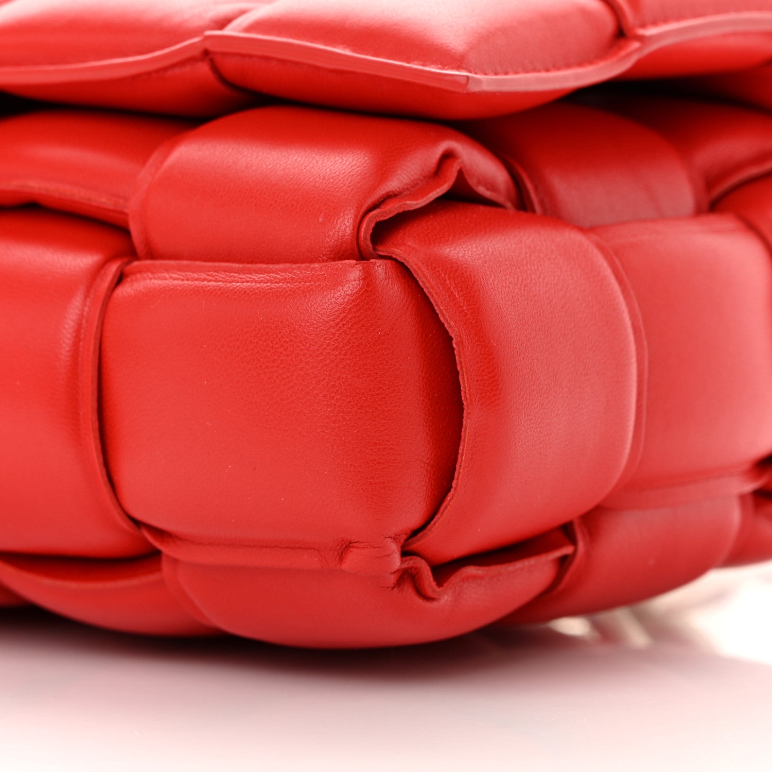 Bottega Veneta Lambskin Maxi Intreccio Padded Chain Cassette Crossbody Bag Nail Polish 10 of 17