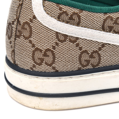 Gucci GG Monogram Web Womens 1977 Tennis Sneakers 38 Beige Ebony Mystic White 10 of 19