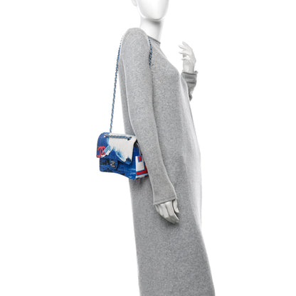 Chanel Canvas Square Quilted Surf Flap Multicolor 2 of 12