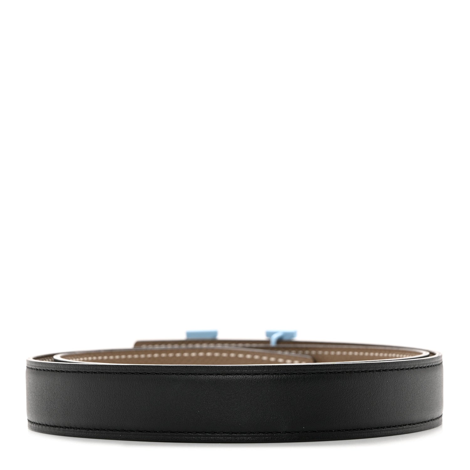 Hermes Swift Epsom H Belt 80 32 Black Etoupe 2 of 6