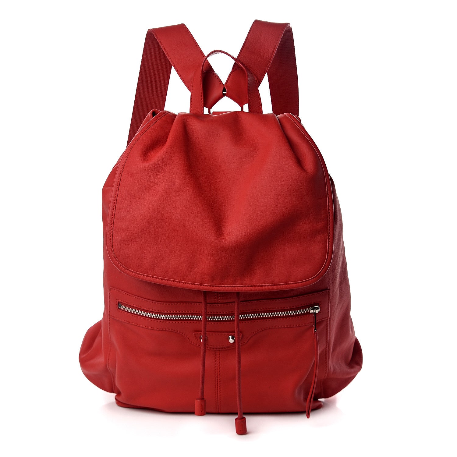 Balenciaga Calfskin Classic Hardware S Traveler Backpack Rouge Grenade 1 of 8